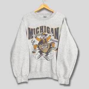 University Of Michigan Looney Tunes Sweater, NCAA Michigan Wolverines Shirt Tee